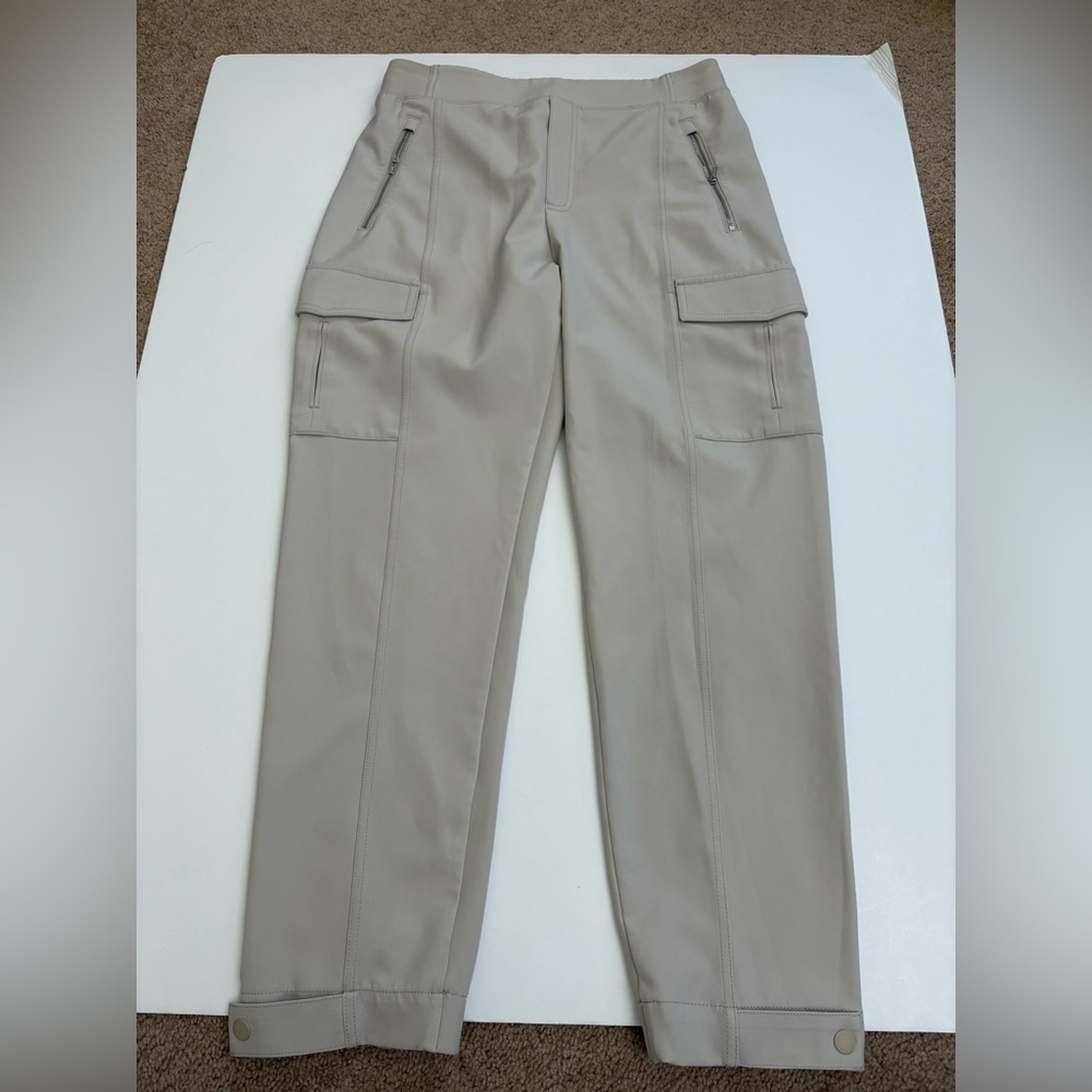 Athleta Endless High Rise Cargo Pants Bone Beige Size 10 - Picture 2 of 13